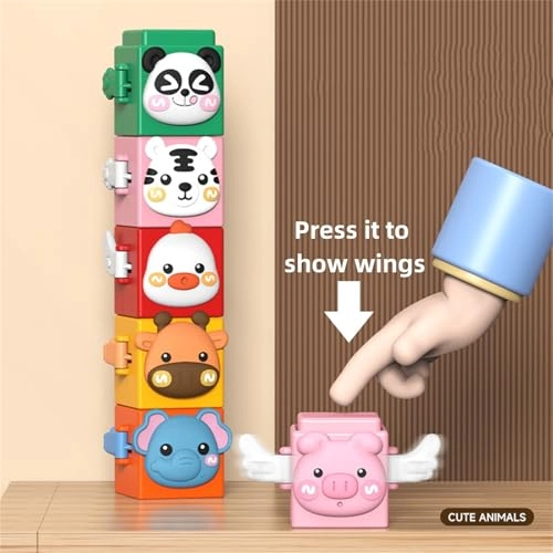 Nesting and Stacking Pop up Toys - 2 - 12 months 12 pieces