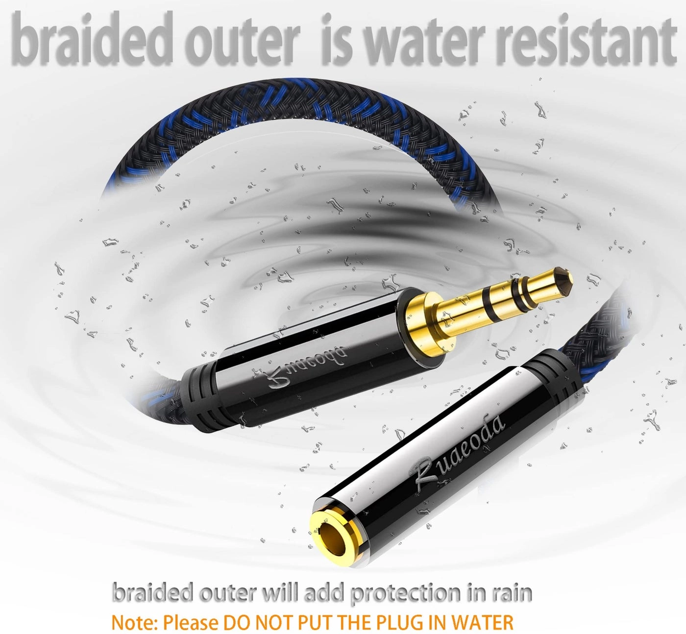 Headphone Extension Cable - 3.5mm Male to Female 8 ft