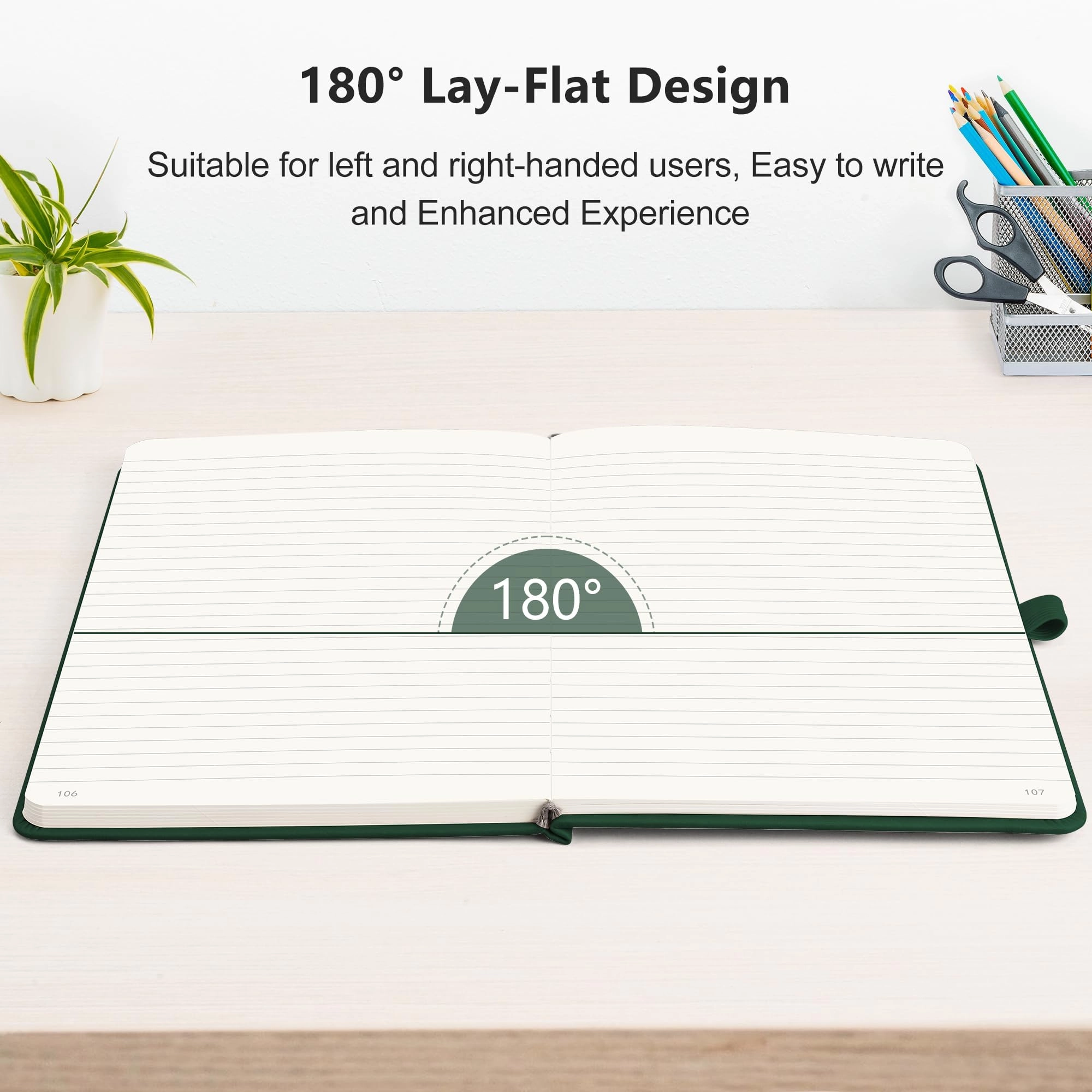 Notepad A5 Hardcover - Lined 376 Pages
