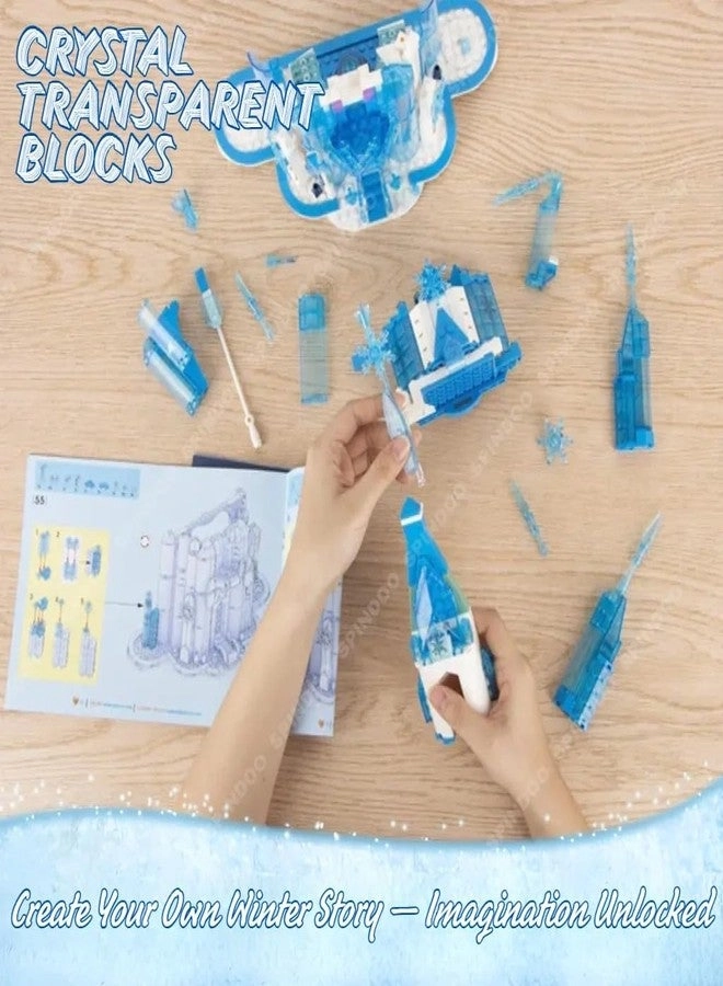 Blue Crystal Princess Castle - 1300+ pcs