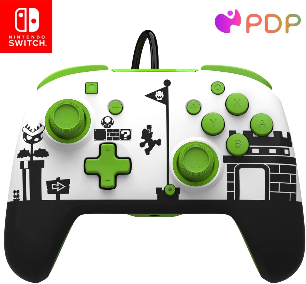 Faceoff Deluxe Audio Wired Controller - Mario