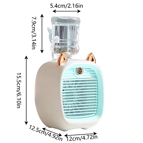 Air Conditioner Fan - Yellow 3-Speed Portable