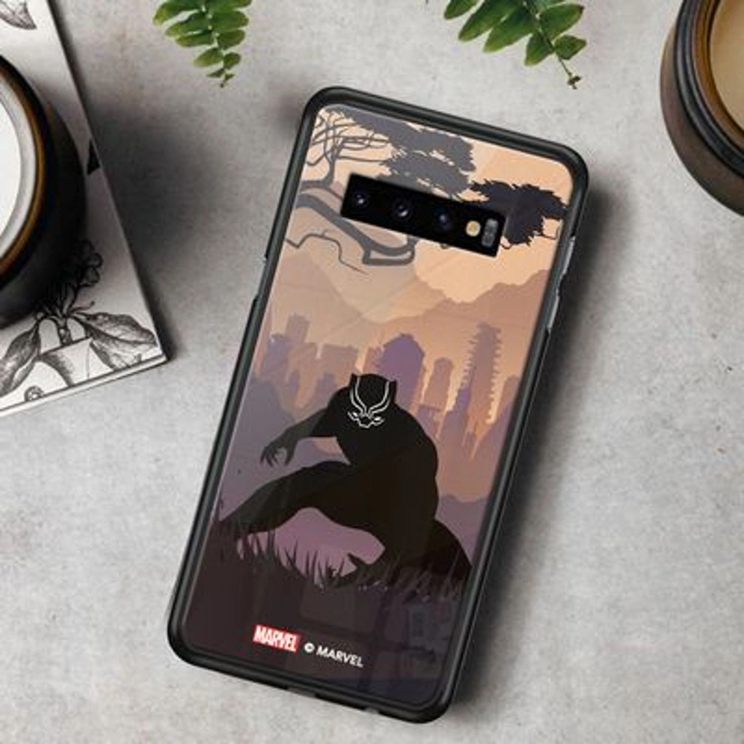 Wakandan Black Panther Back Case for Galaxy S10 Plus