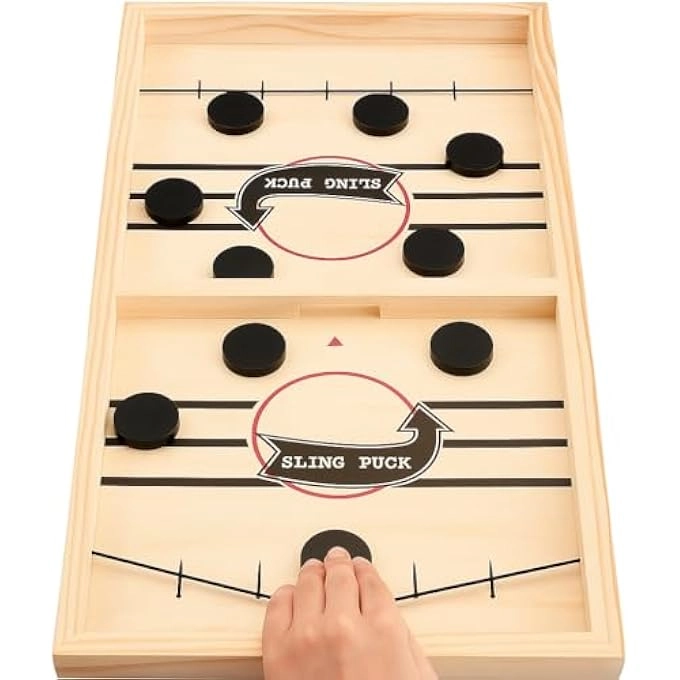 Amisha Gift Gallery String Hockey Table - Fast Sling Puck