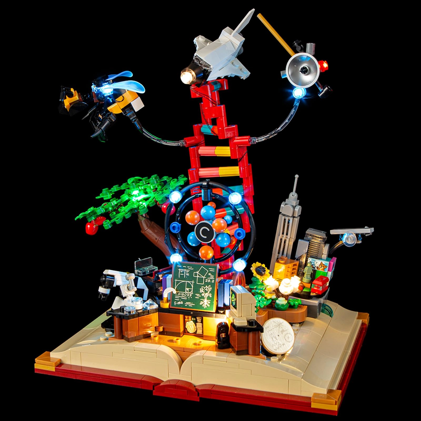 YEABRICKS LED Light for LEGO 21355 Ideas The Evolution of STEM - Plastic 5V