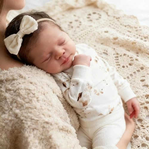 Reborn Baby Doll - 18 Inch Silicone Girl Sleeping Ages 3+