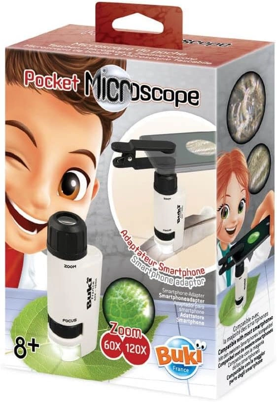 COLOR LAND CHILDRENS TOYS CENTER LLC Pocket Microscope - 120x Phone support