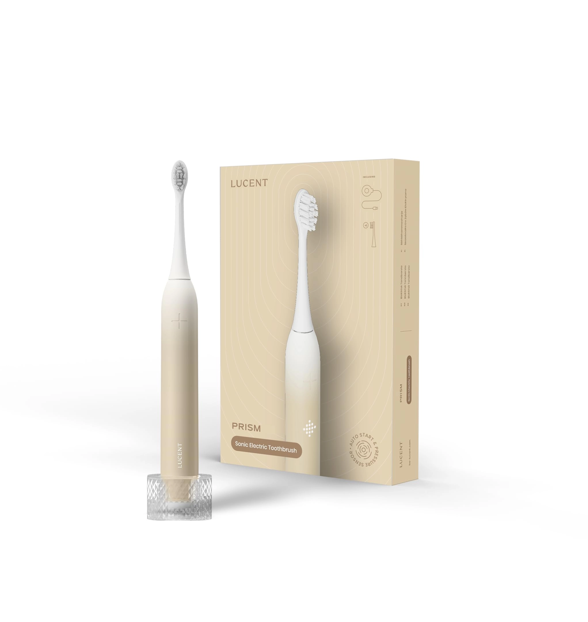 Be Lucent Prism Electric Toothbrush - 60 Days Battery Life IPX8 Smart Timer
