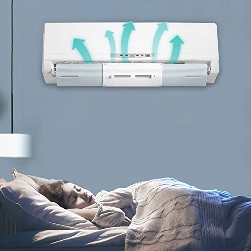 Air Conditioner Deflector - Adjustable Blue and White 540-700mm