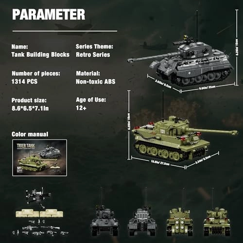 WW2 Army Tank (BuildingBlock) - WW2