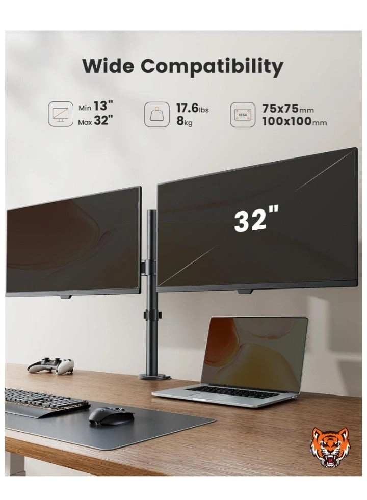 Dual Monitor Desk Mount Stand - 2
