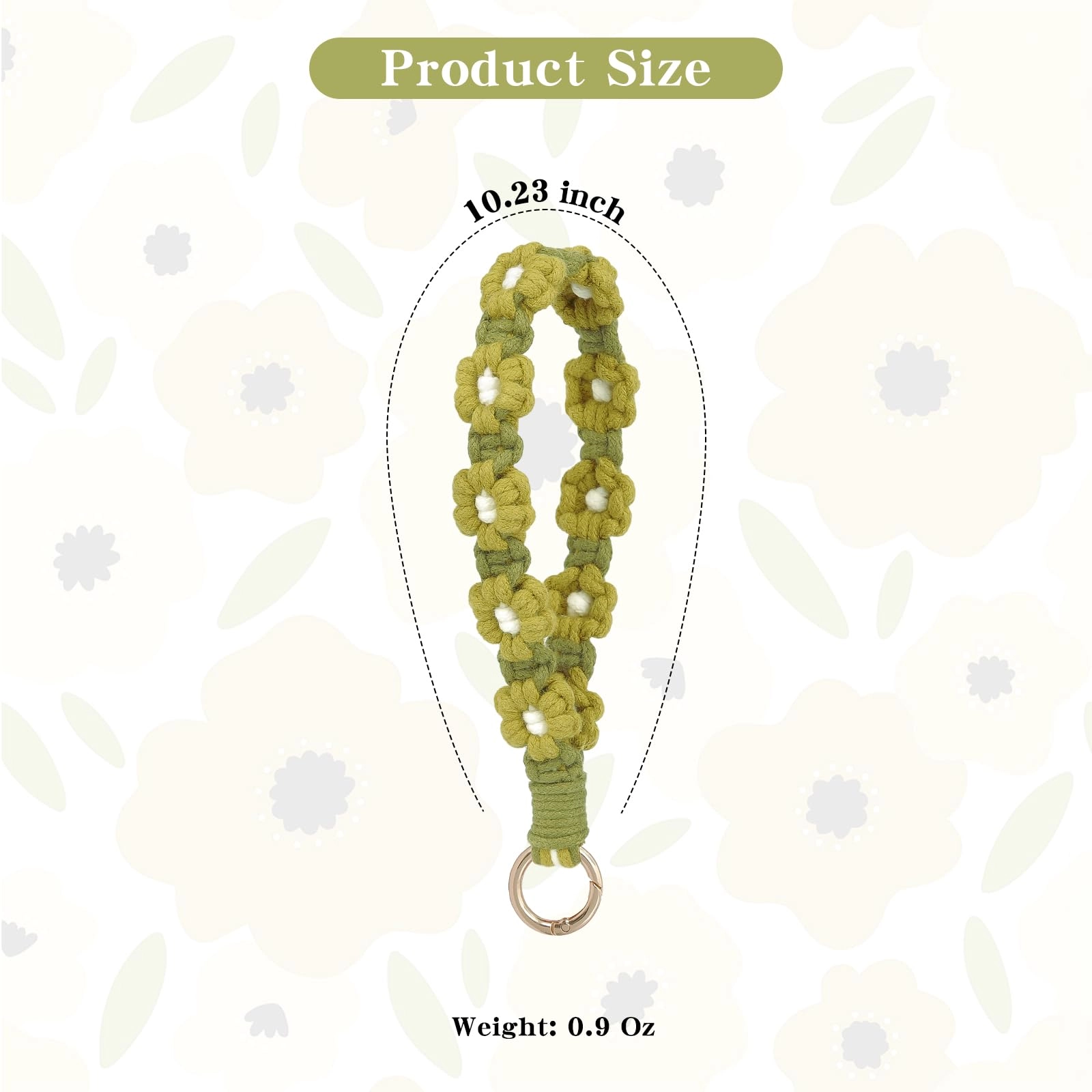 Boho Macrame Keychain - Car