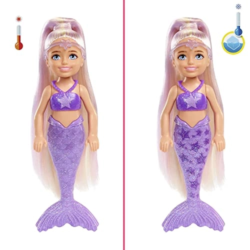 Chelsea Doll - Color Reveal Rainbow Mermaid Series 6 Surprises