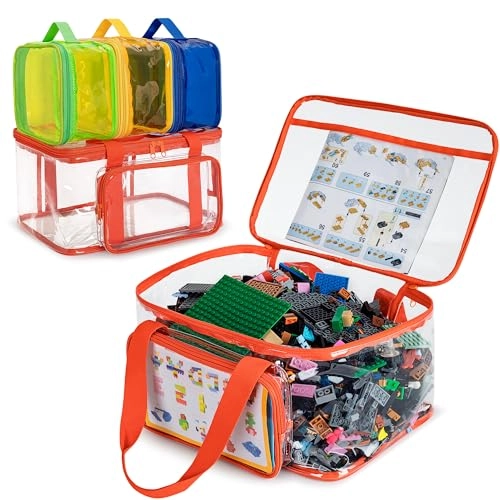 4 Packs Toy Storage Bag - Polyvinyl Chloride (PVC)