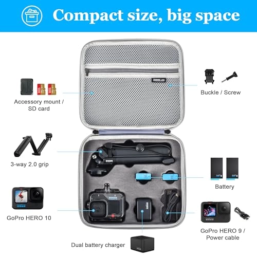 GoPro HERO 10/9 Storage Bag - 19.9 x 25 x 8 cm