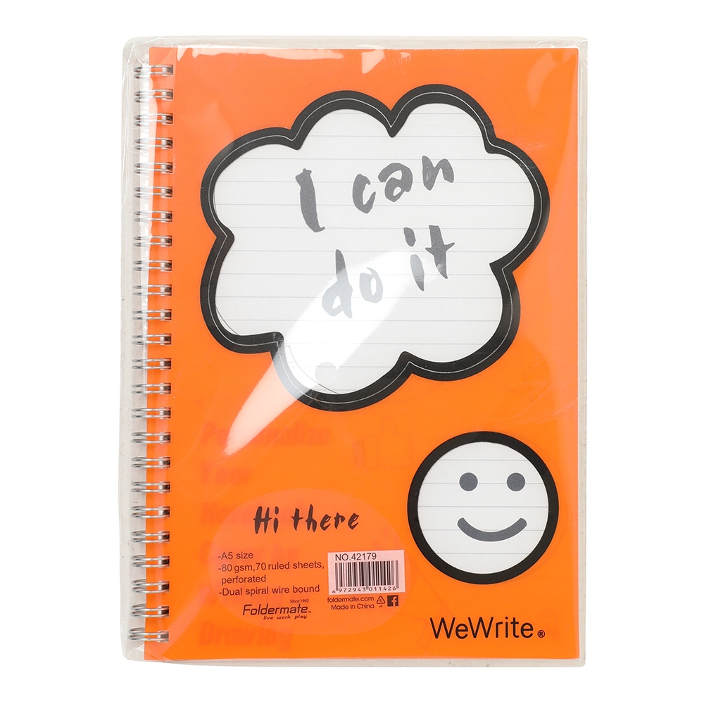 Foldermate 1-Subject Notebook A5 - 70 Sheets