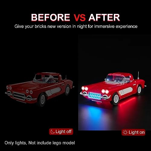 LED Lighting Kit for LEGO Corvette 10321