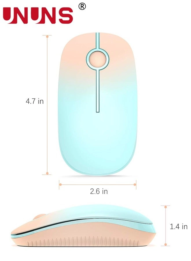 Cute Cartoon Pattern Slim Mouse - Wireless