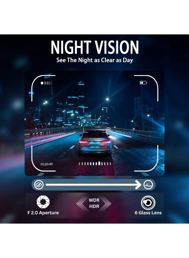 4 Camera Dash Cam - 1080P