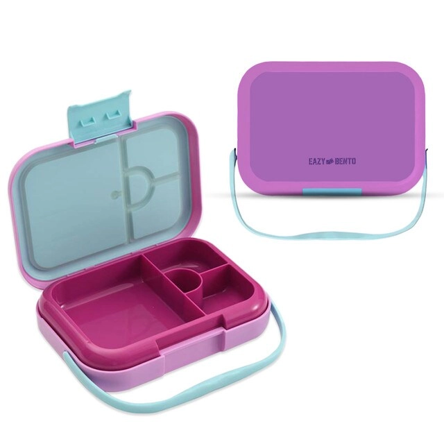 6 & 4 Convertible Bento Lunch Box - Butterfly Purple