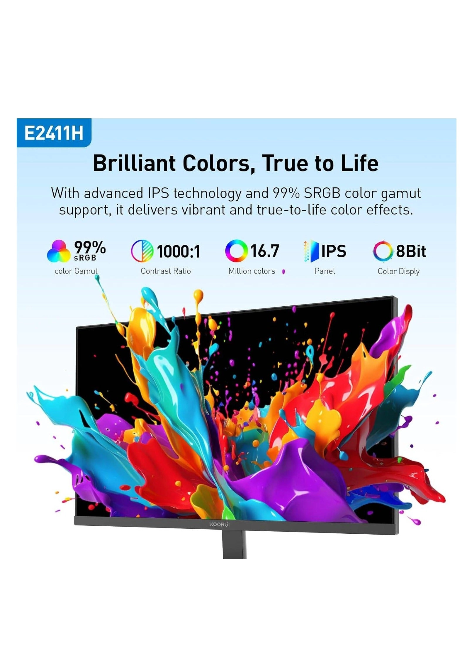 E2411H - 1920x1080 24"