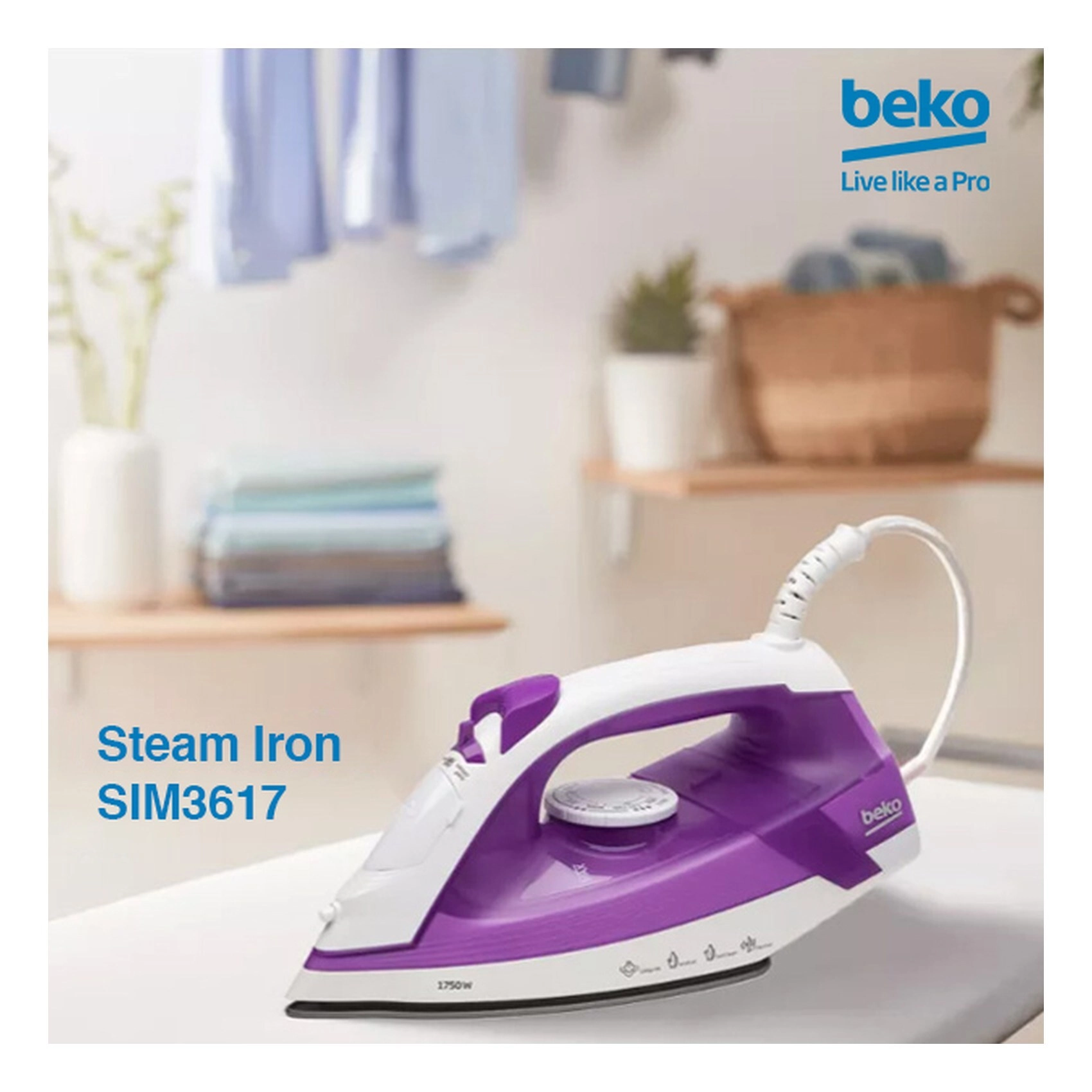 Steam Iron - 1750W 220ml