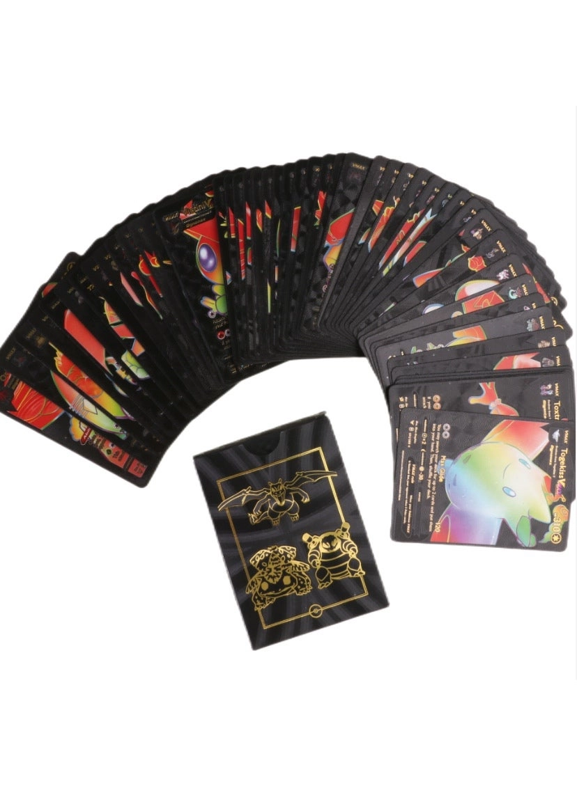 Assorted Cards Deck Box Set - Silver 55pcs