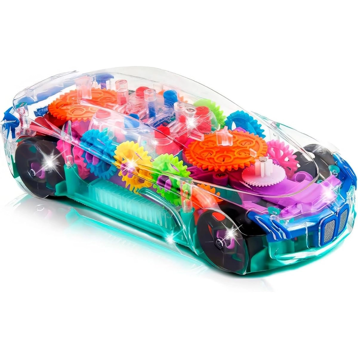ArtCreativity Light Up Transparent Sensory Car - 1PC