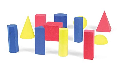 Foam Geometric Solid Blocks - 5 - 10 years 12 pieces