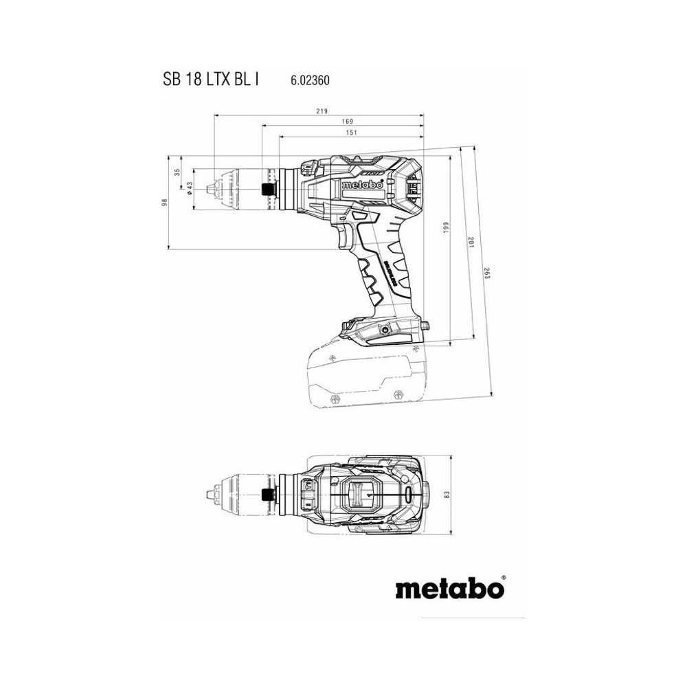 BS 18 LTX BL Q I - 18 V 130 Nm