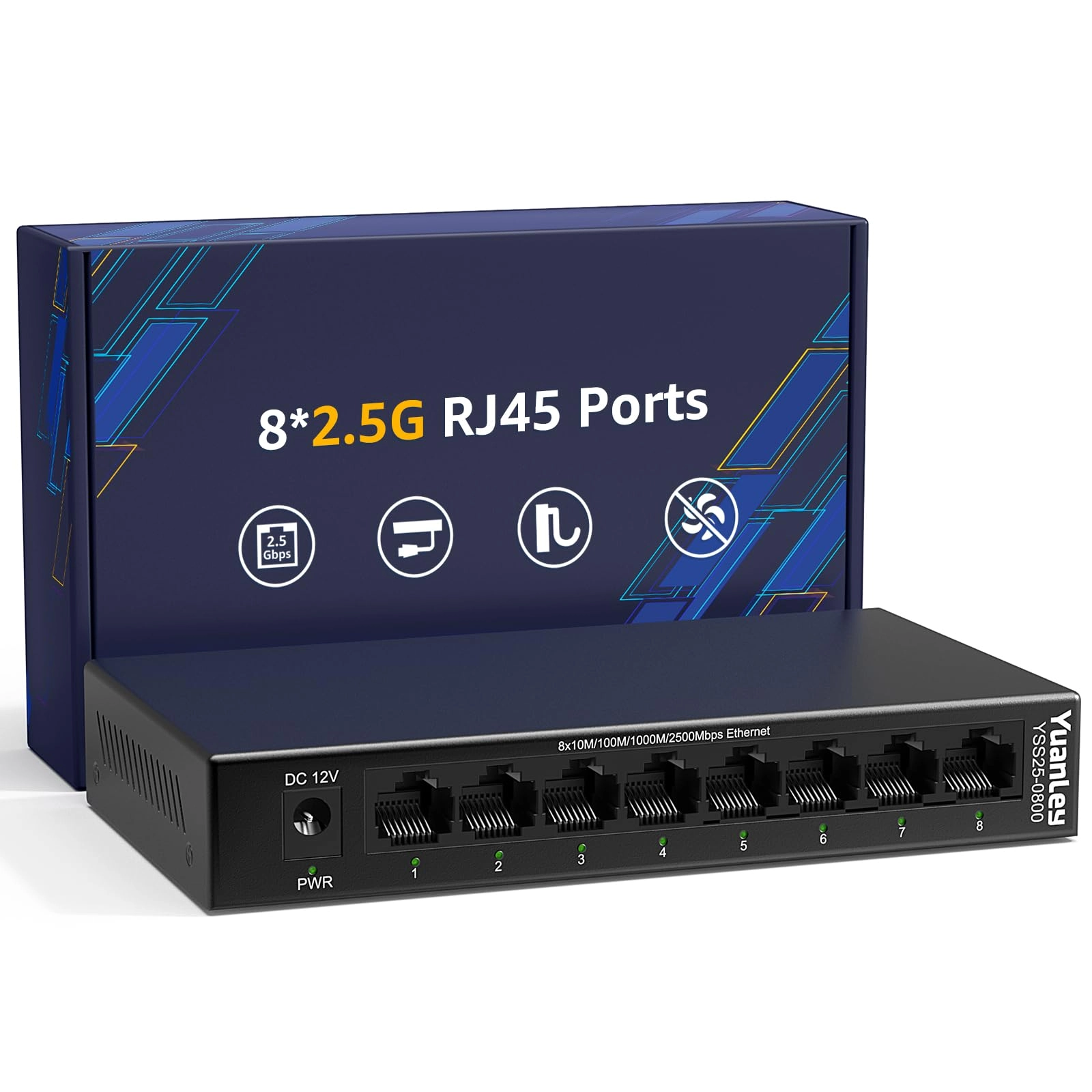 YuanLey YS25-0800-EU 8-ports