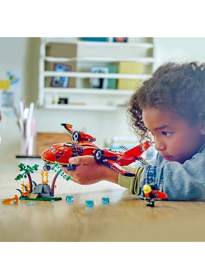 City Fire Rescue Plane - 6+ 3 Minifigures