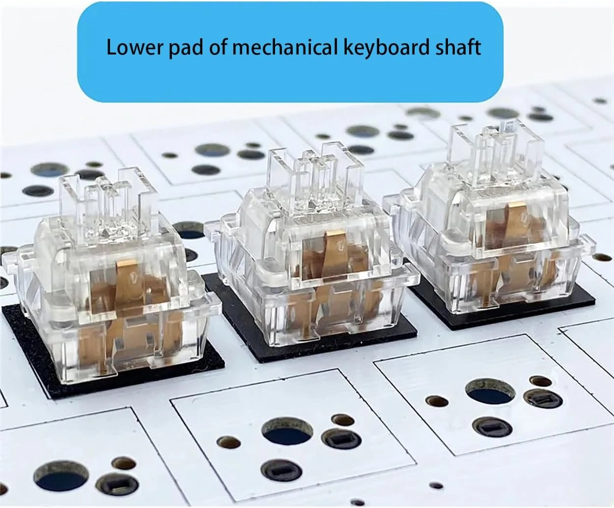 PORON Keyboard Switch Pads - 120PCS Black