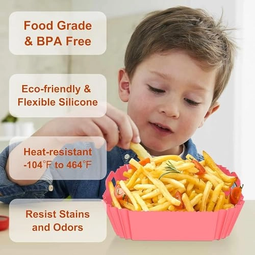 Air Fryer Liners - Silicone 2 Pack