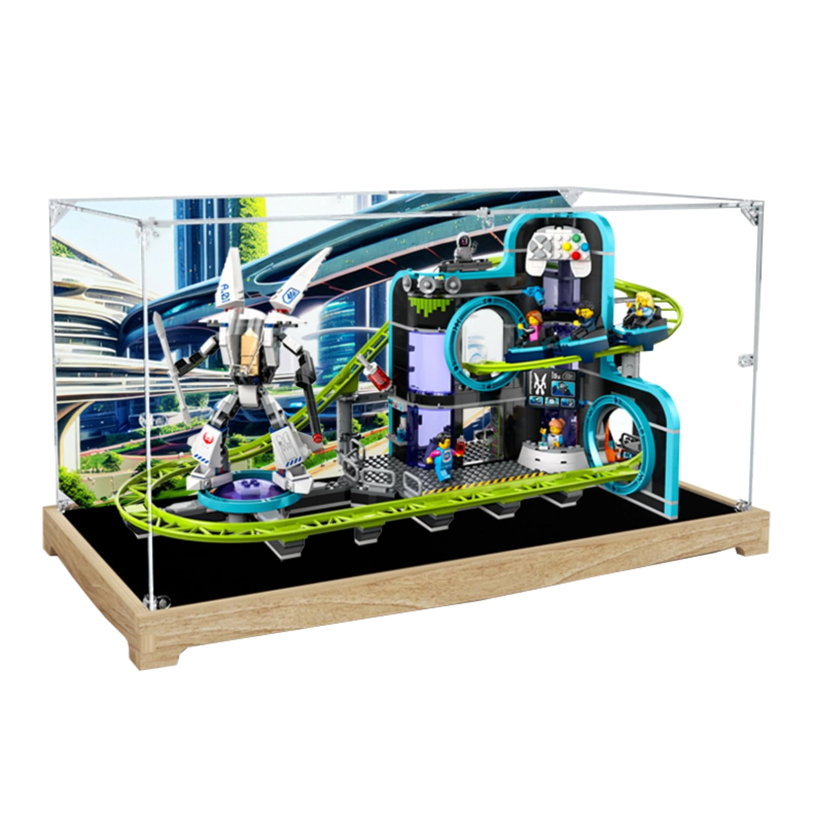 Shengor Display Box - 60421 Robot World Roller-Coastter Park LE-GO