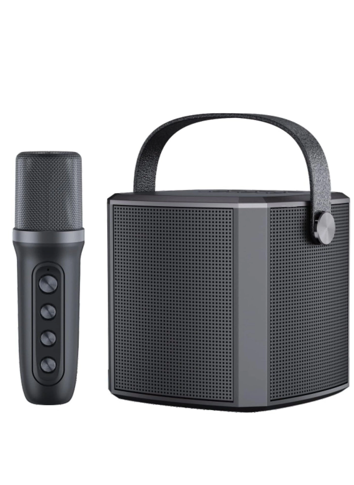 Portable Bluetooth Karaoke Speaker - Rechargeable wireless microphone Type-C charging TF Card support