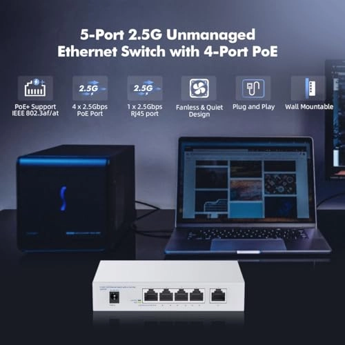 5x2.5G PoE - 5-ports