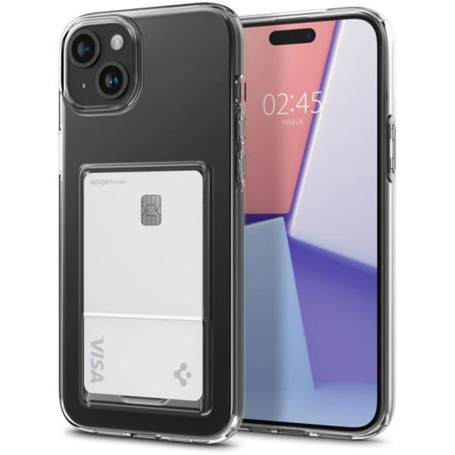 Crystal Slot Case for iPhone 15