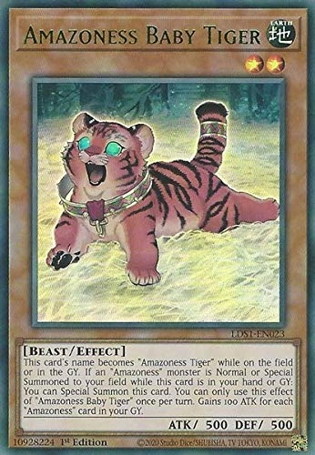 Yugioh Singles Amazoness Baby Tiger LDS1-EN023
