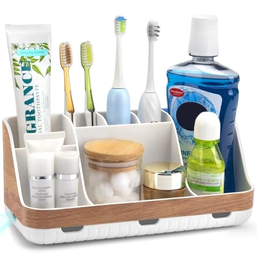 GFWARE Bathroom Countertop Organizer - 7 Slots