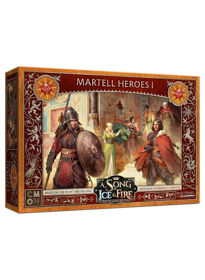 CMON A Song of Ice and Fire Tabletop Miniatures Game: Martell Heroes I Box Set - Multilingual Edition Strategy Game