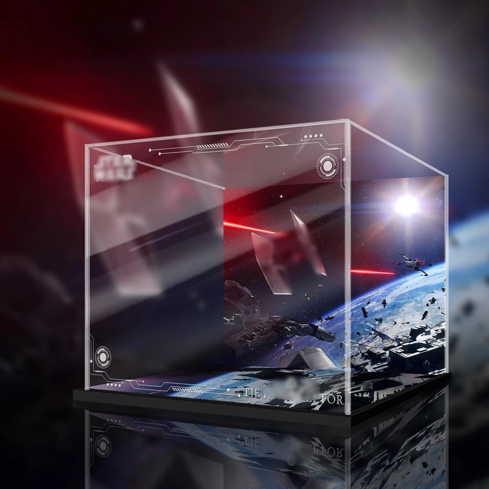 Generisch Acrylic Display Case - 50 x 40 x 40 cm Dustproof