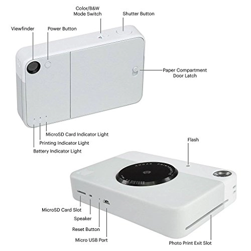 Printomatic - Blue + Zink Paper - 20 Sheets + Case + Sticker Sets - 7 + Markers + Photo Album