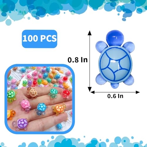 3D Resin Turtles - 100 Pcs