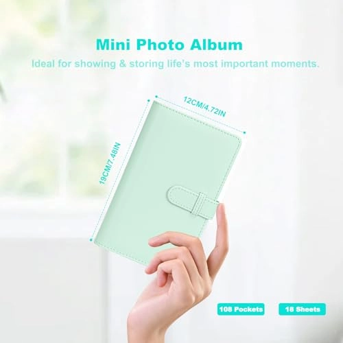 2x3" 108 Pockets PU Leather Photo Album