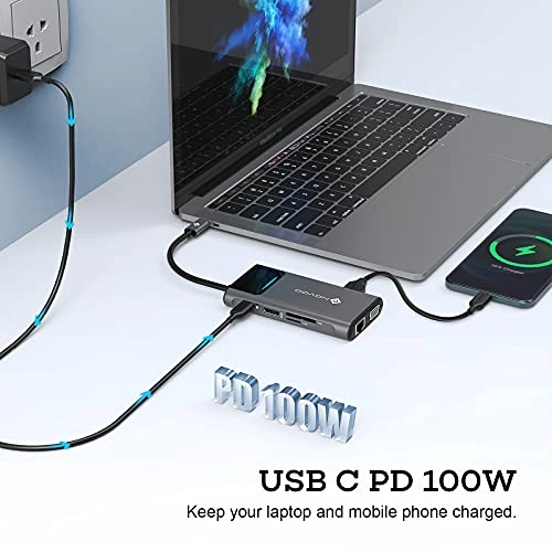 9in1 ProUSB C Multiport - NVHUBSN09PLX 4K HDMI 100W PD