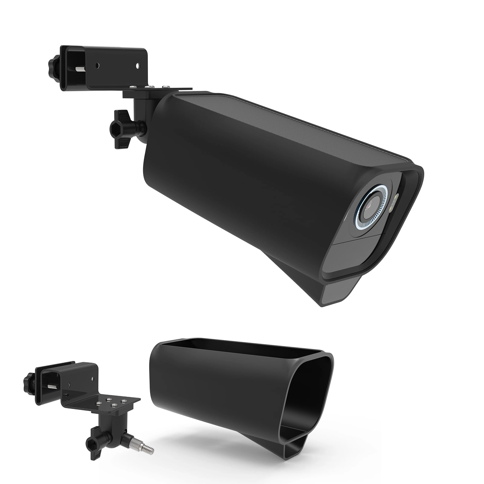 HOLACA Silicone Case - eufyCam S3 Pro black + Gutter Mount