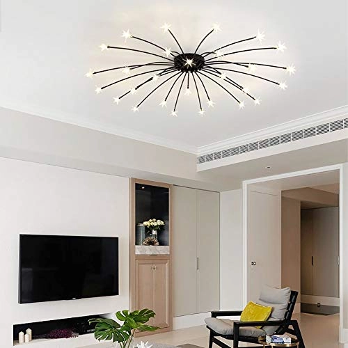 Nordic Art Stars Ceiling - G4 21 head Black and white light