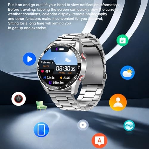 Smart Sport Watch Silver steel