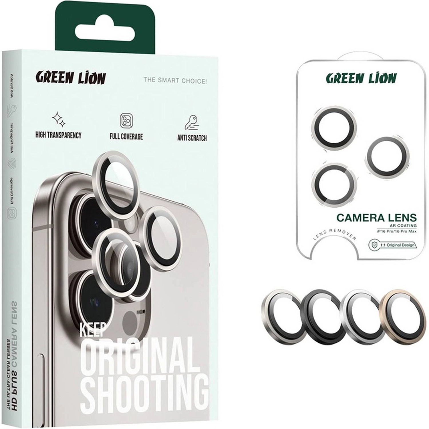 HD Tempered Glass Camera Lens Protector for iPhone 16 Pro / iPhone 16 Pro Max